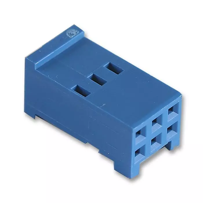 AMP - TE CONNECTIVITY CRIMP HOUSING, 2 ROW, 6WAY, 281839-3 (Pack 10)