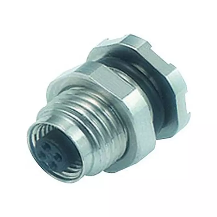 BINDER SENSOR CONN, RCPT, , 4POS, M5, PANEL, 09-3112-81-04