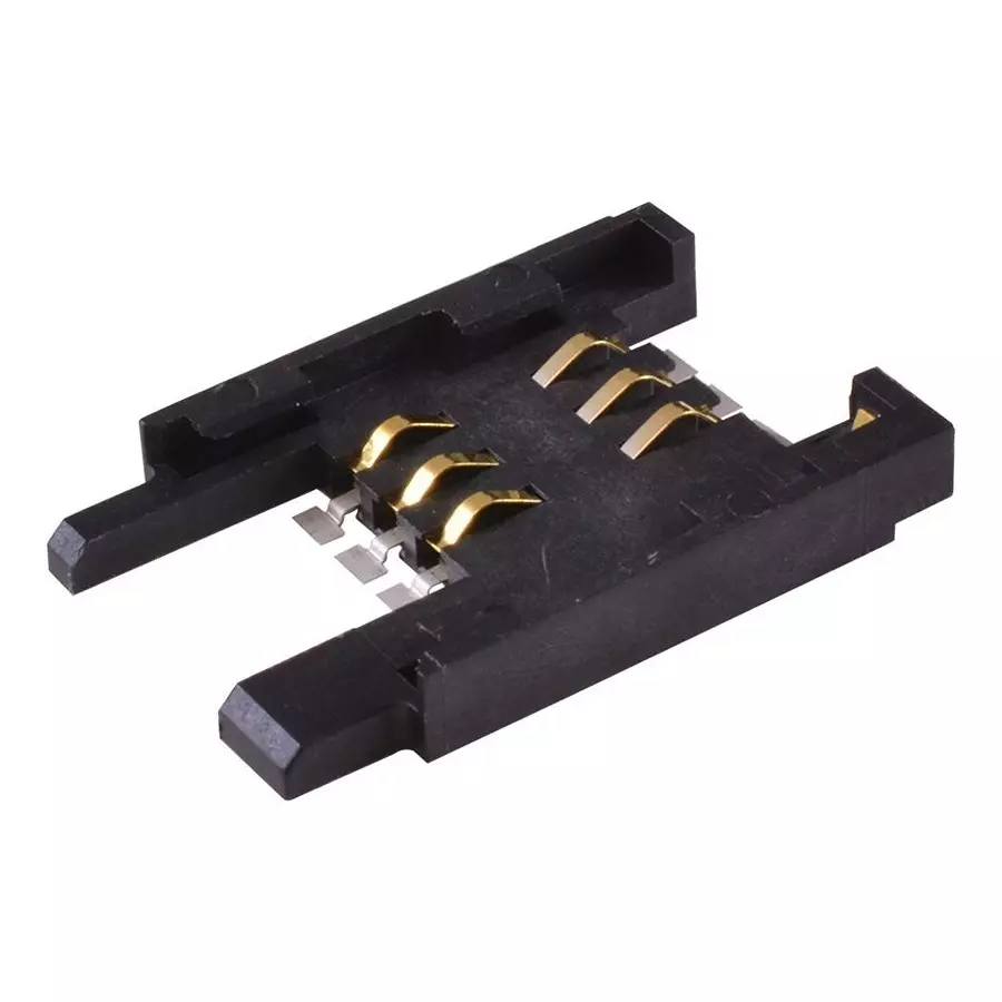 AMPHENOL COMMUNICATIONS SOLUTIONS MEMORY SOCKET, SIM, 6 POSITION, 7111S1615A02LF