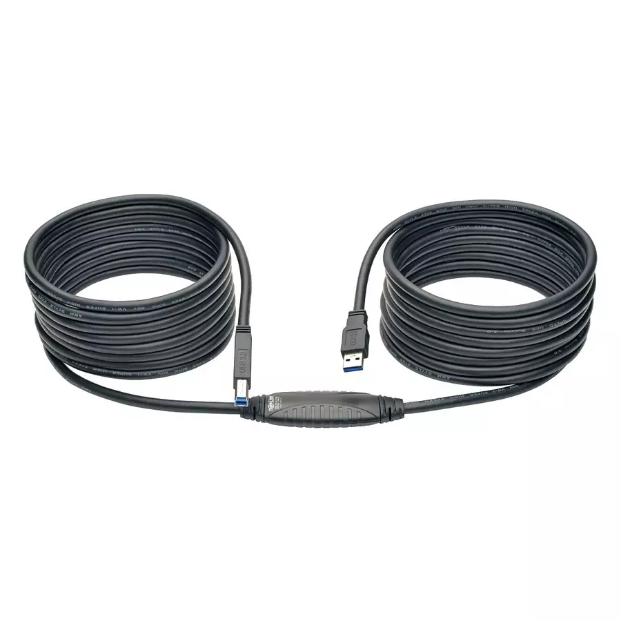 EATON TRIPP LITE USB CABLE, 3.0 TYPE A-TYPE B PLUG, 25FT, U328-025