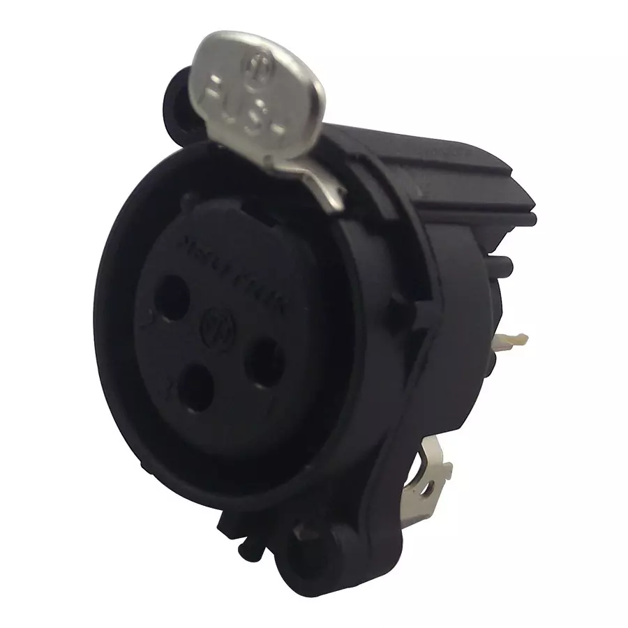 NEUTRIK SOCKET, XLR, PCB, VERTICAL, 3POLE, NC3FAAV1
