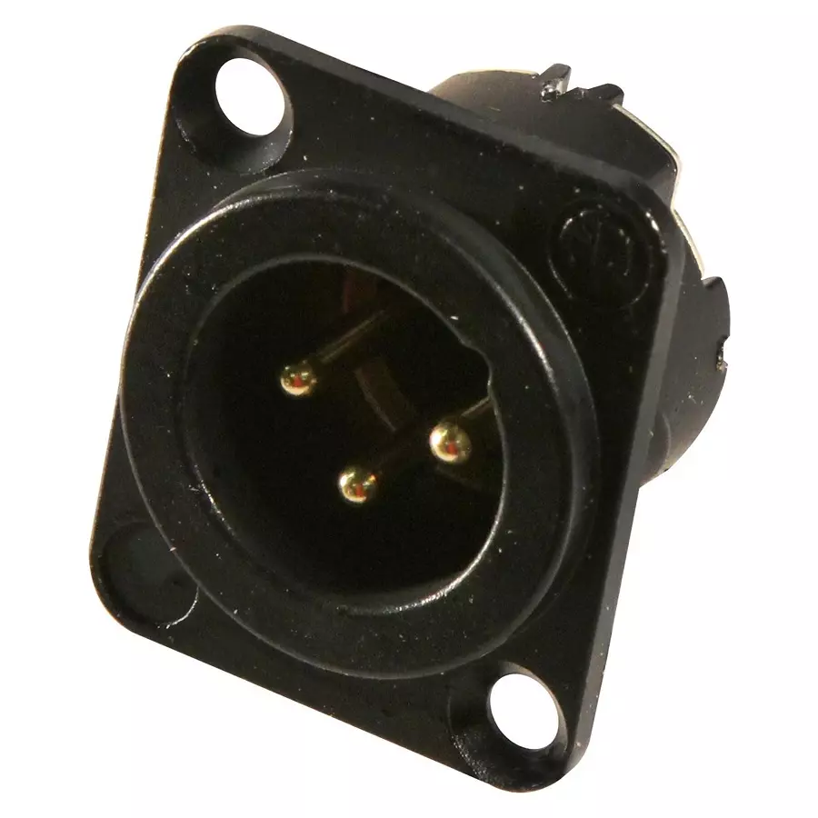 NEUTRIK PLUG, XLR, BLACK, 3POLE, NC3MD-LX-B