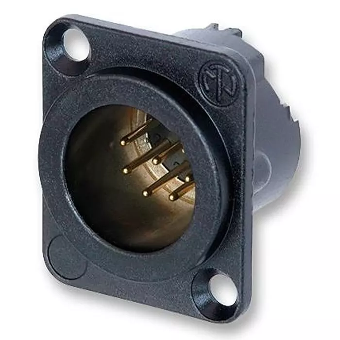 NEUTRIK PLUG, XLR, BLACK, 7POLE, NC7MD-LX-B