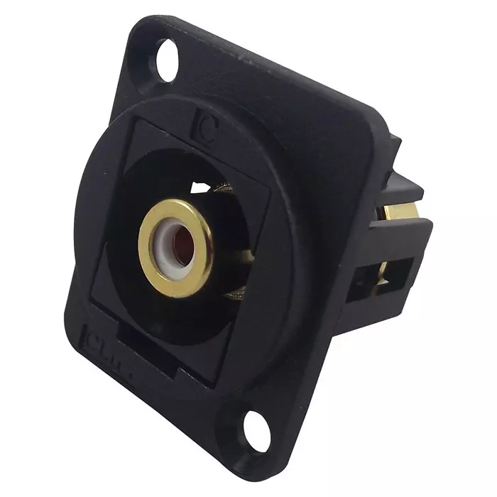 CLIFF ELECTRONIC COMPONENTS ADAPTOR W/ CSK HOLE, PHONO RCPT, WHITE, CP30231