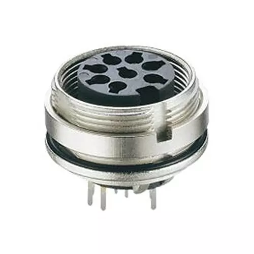 LUMBERG CIRCULAR CONNECTOR, PLUG, 8POS, PANEL, 0307-1 08-1