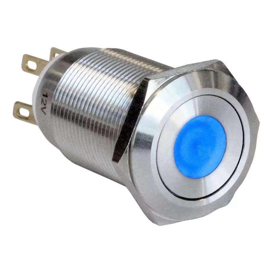 ARCOLECTRIC (BULGIN LIMITED) ANTI VANDAL SW, SPDT, 5A, 24V/125V, BLU, MPI005D28LSBL12