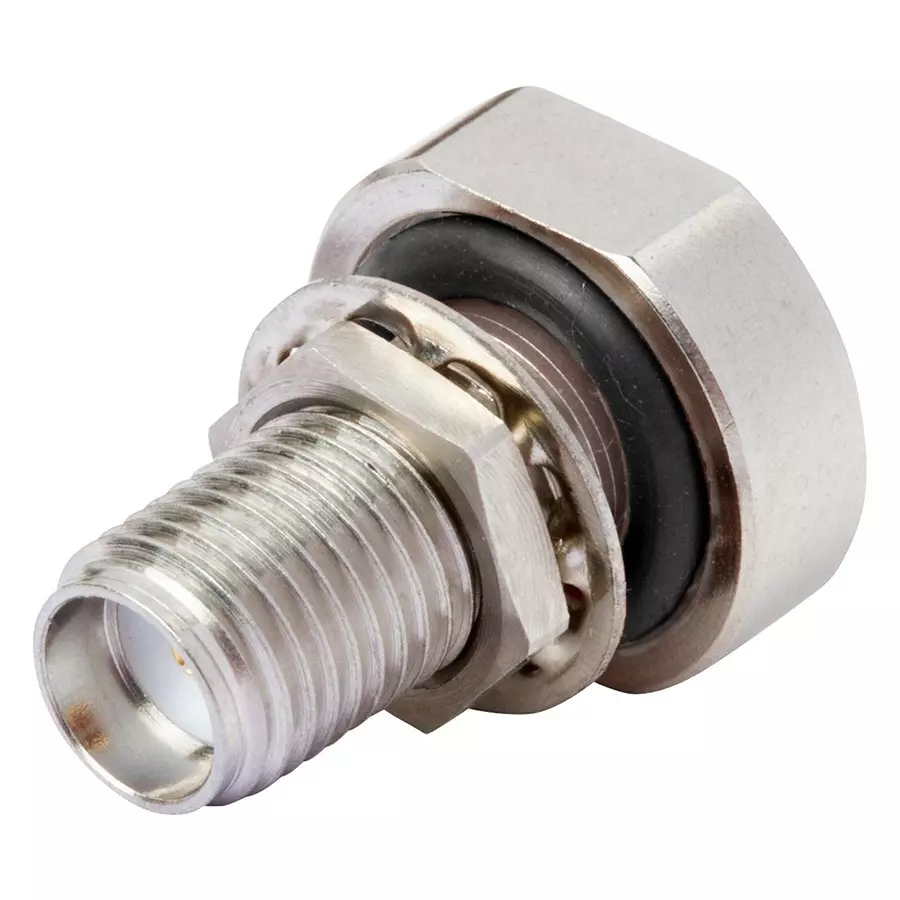 AMPHENOL SV MICROWAVE RF CONN, SMA, BLKHD JACK, 50 OHM, 2921-61671