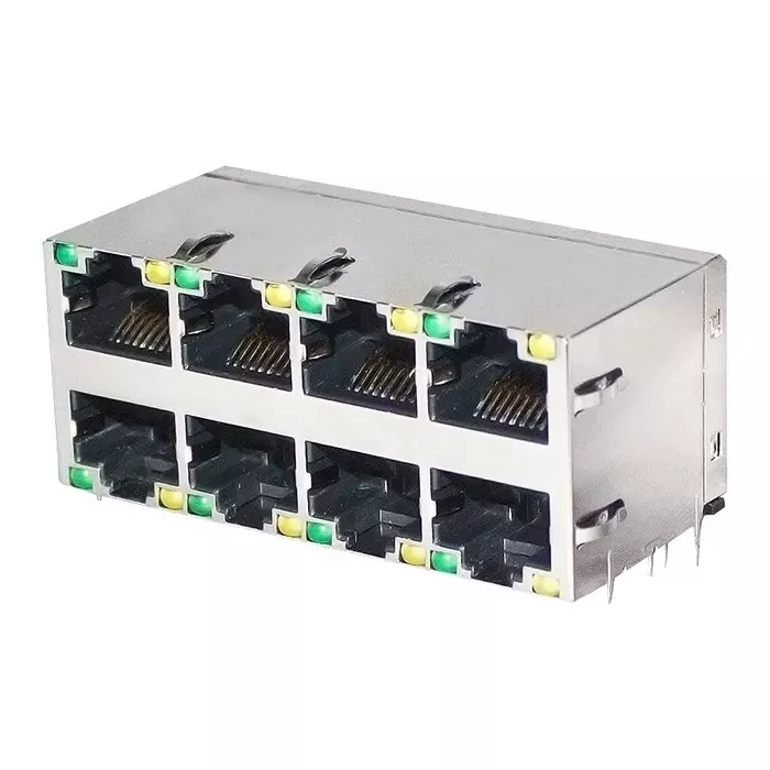 STEWART CONNECTOR CONNECTOR, RJ45, JACK, 8P8C, TH, SS-74500-024