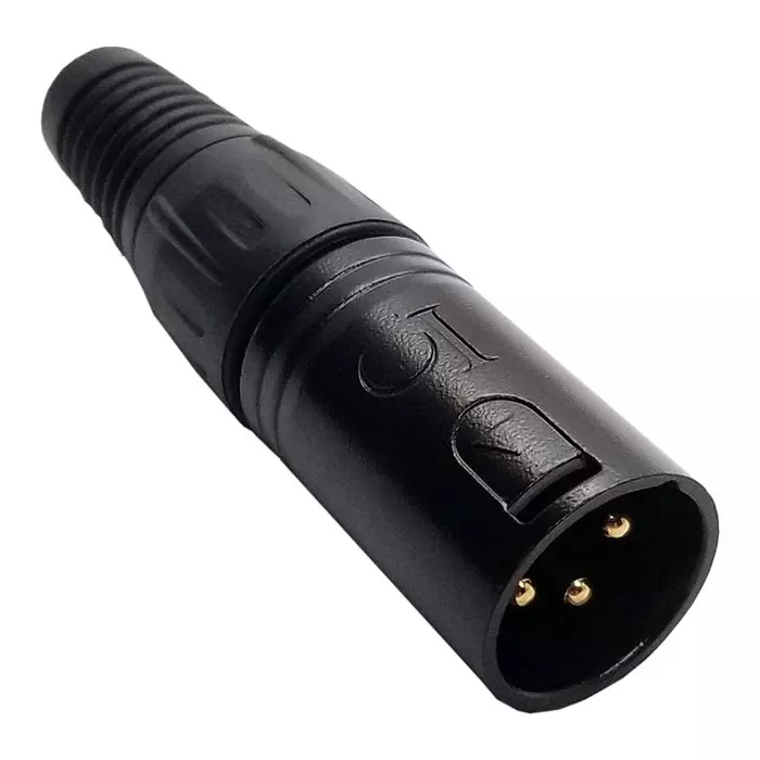 IO AUDIO TECHNOLOGIES Xlr Connector, Plug, 3Pos, Cable, IO-XLR3-M-BKAU