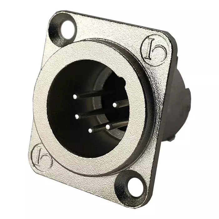 IO AUDIO TECHNOLOGIES Xlr Connector, Plug, 5Pos, Panel, IO-XLR5-M-JLX