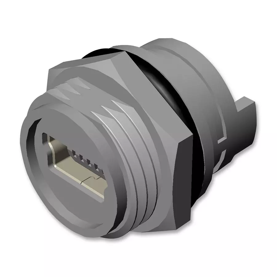 EDAC SEALED MINI USB, 1.0 TYPE B, RCPT, IP67, 690-W05-260-044