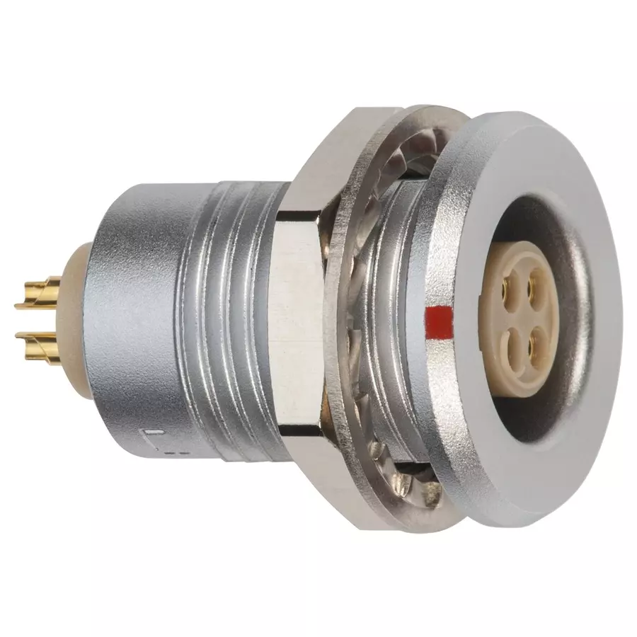 LEMO INDUSTRIAL CIRCULAR, RCPT, 4POS, PANEL, EGG.1T.304.CLL