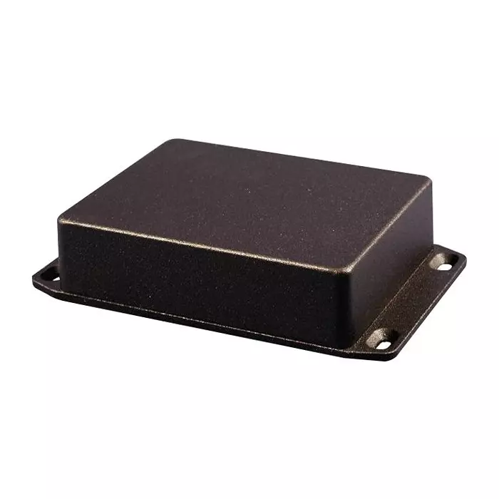 HAMMOND Metal Enclosures ENCLOSURE, MULTIPURPOSE, ALUM, BLACK, 1590BB2FLBK