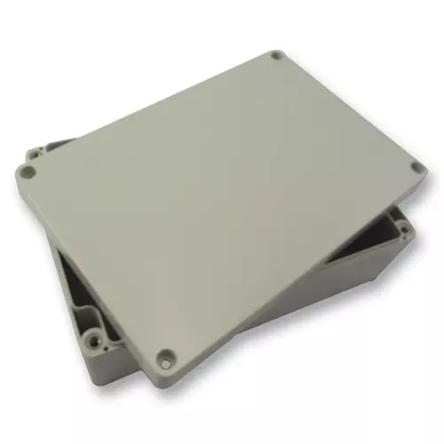 HAMMOND Plastic Enclosures ENCLOSURE, ABS, FLAT LID, 1554HGY