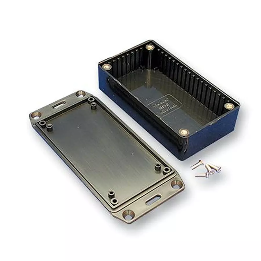 HAMMOND Plastic Enclosures BOX, ABS, IP54, BLACK, 1591TFLBK