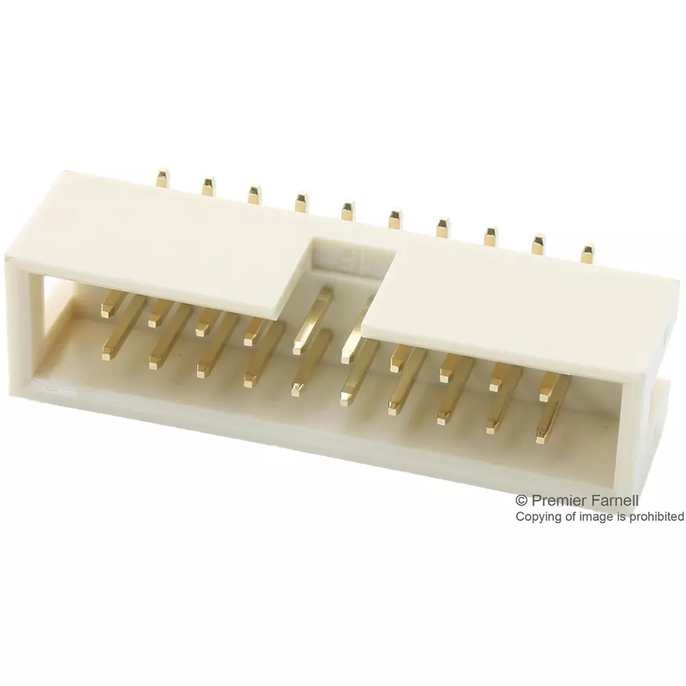 MULTICOMP PRO Pin Headers CONNECTOR, HEADER, 20POS, 2ROW, 2.54MM, MC-254-20-00-ST-SMD (Pack of 5)