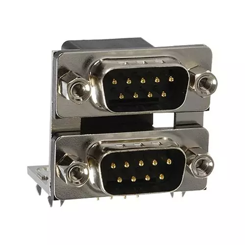 NORCOMP Stacked D Sub Connectors STACKED D SUB CONNECTOR, RCPT/RCPT, 9POS, 189-009-513R491.