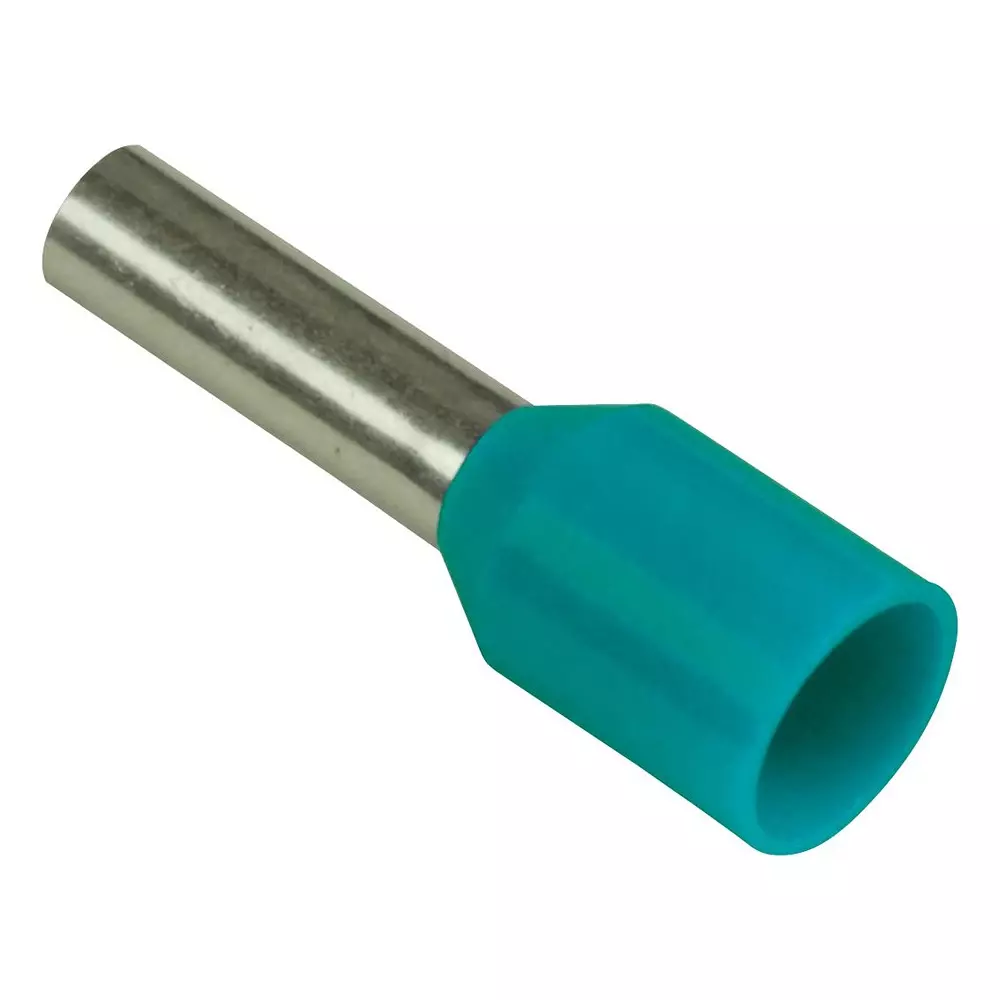 PANDUIT Wire / Bootlace Ferrules TERMINAL, WIRE FERRULE, 24AWG, TURQUOISE, FSD74-8-D (Pack of 5)