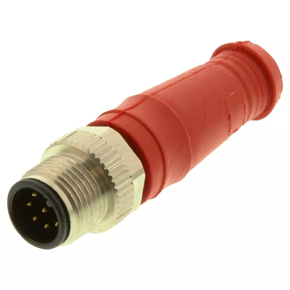 MOLEX SENSOR CONNECTOR, M12, PLUG, 8POS, CABLE, 120076-8035