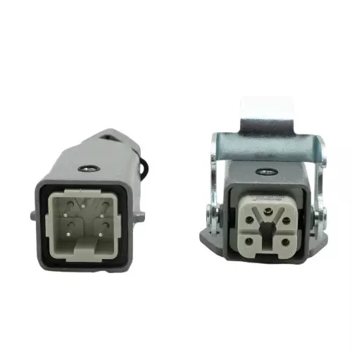 Sibass Electric Heavy Duty Connector 4 Pin Top Straight Bottom Surface, SE-04-4 (Pack of 200)