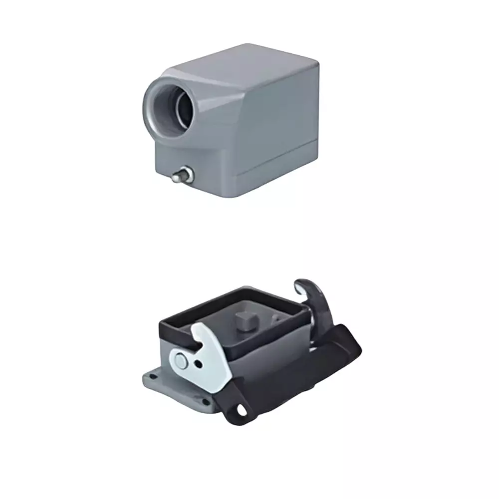 Sibass Electric Heavy Duty Connector Slim Type 16 Pin Side Entry Bottom Open, SE HA 16-1 (Pack of 50)