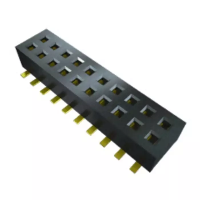 SAMTEC CLP Series Straight Surface Mount PCB Socket 10-Contact 2-Row 1.27 mm Pitch Solder Termination, CLP-105-02-L-D-K (Pack of 86)
