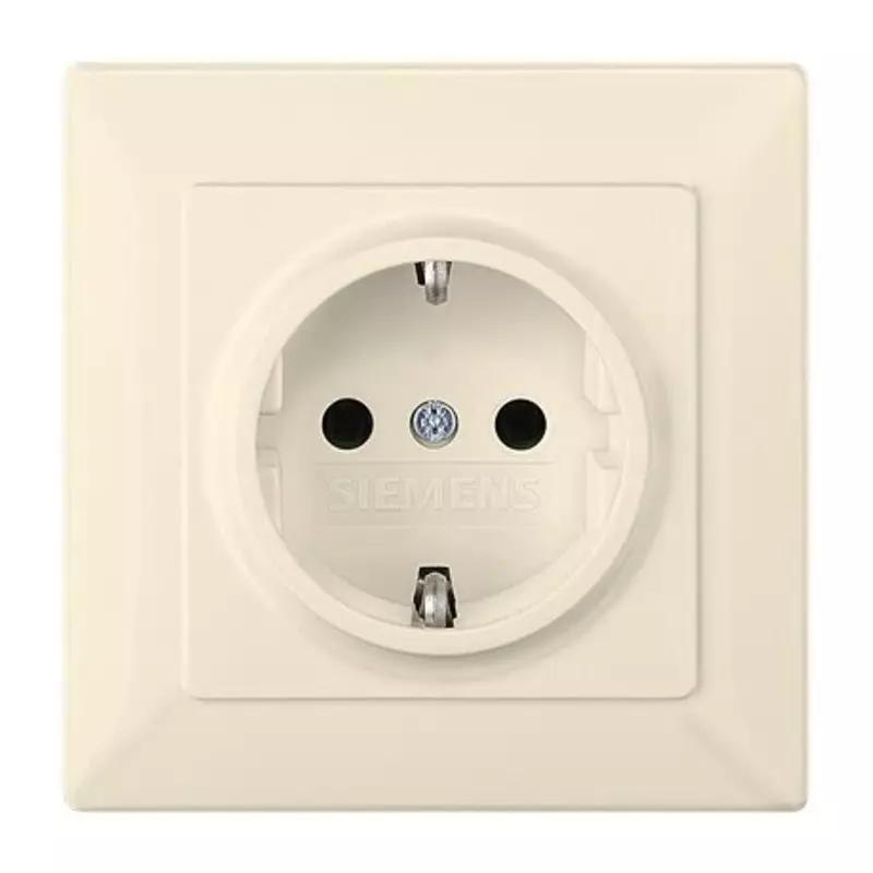 Siemens 5UB15 White Electrical Socket, 16A, Schuko, 5UB1583