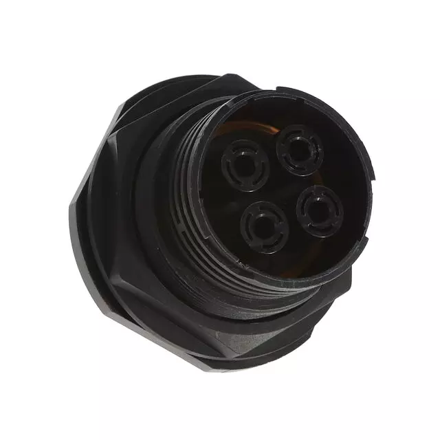 AMPHENOL INDUSTRIAL Circular Connector RCPT, 4POS, SIZE 24, CRIMP, APC07-24-4S