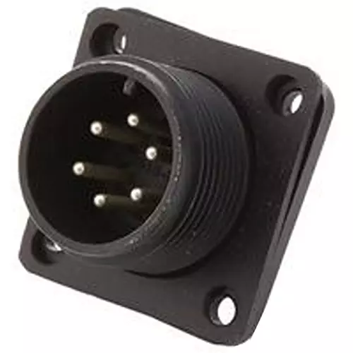 HARWIN Circular Connector, RCPT, 6POS, PANEL, C90-3102R14S-6P