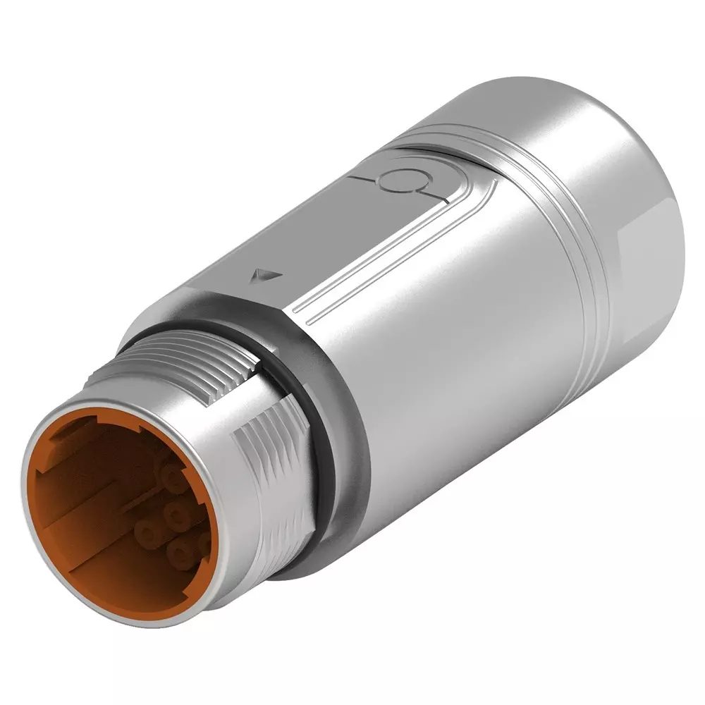 INTERCONTEC - TE CONNECTIVITY Circular Connector, RCPT, 9POS, CABLE, BKUA145NN00420200000