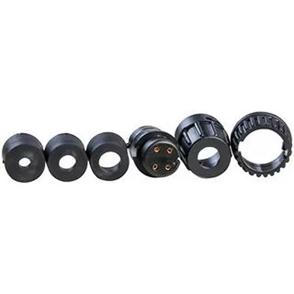 SWITCHCRAFT/CONXALL Circular Connector RECEPTACLE SIZE 20, 4 POSITION CABLE, 6282-4SG-3DC