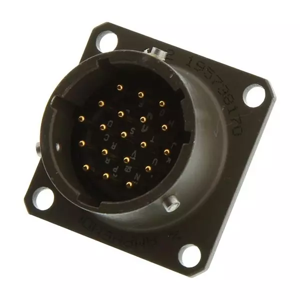 AMPHENOL INDUSTRIAL Circular Connector, PLUG, SIZE 14, 19 POSITION, BOX, MS3112E14-19P