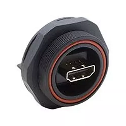 BULGIN LIMITED Adaptor, Hdmi Rcpt-Rcpt, Rear Panel, Blk, PX0869.