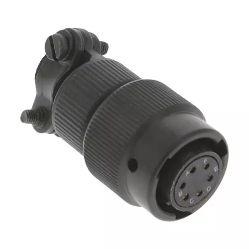 AMPHENOL PCD Mil Spec Cir Conn, Plug, 6Pos, Solder, 62GB16F1006SN