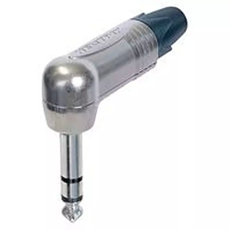 NEUTRIK Plug, 1/4" Jack, 90Deg, 3Pole, Np3Rx