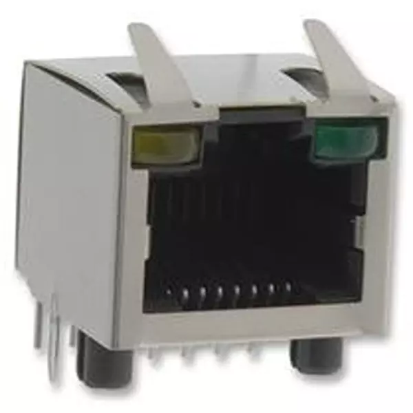 AMPHENOL COMMUNICATIONS SOLUTIONS Jack, Rj45, W/Led, Shield, 1Port, Rjhse-5385