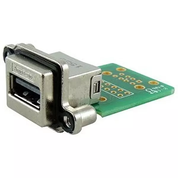 AMPHENOL COMMUNICATIONS SOLUTIONS Sealed Usb, 2.0 Type A, Receptacle, Ip68, Musbr-Aa11-30