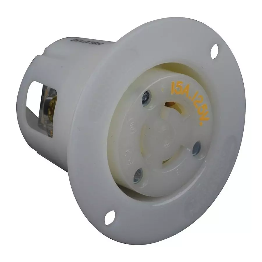 HUBBELL WIRING DEVICES Power Entry Connector, Hbl4715C