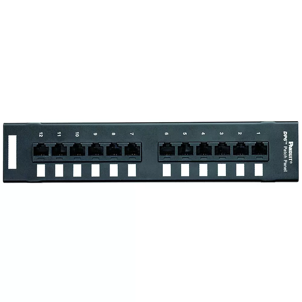 PANDUIT Patch Panel, Cat5E, 24Port, 1Rack U, Dp245E88Tgy