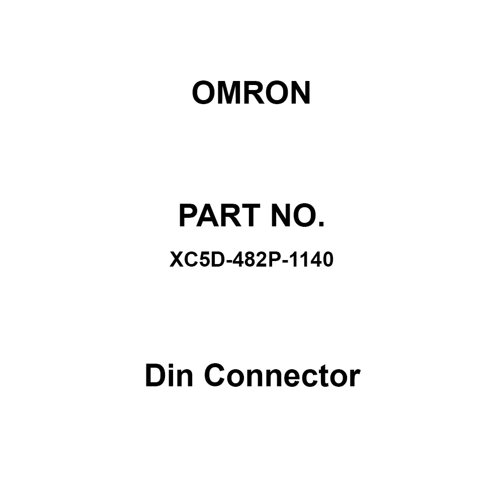 Omron Din Connector 10 ⁶ mΩ or more at 100 V DC, XC5D-482P-1140