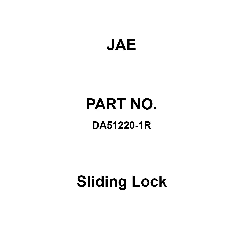 JAE Sliding Lock Sliding lock device -65to+125，-55to+105，-55to+125°C, DA51220-1R