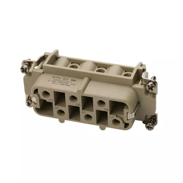 RS PRO Heavy Duty Power Connector Insert Female 6 + p Contacts Screw Termination 35 Amp, 192602