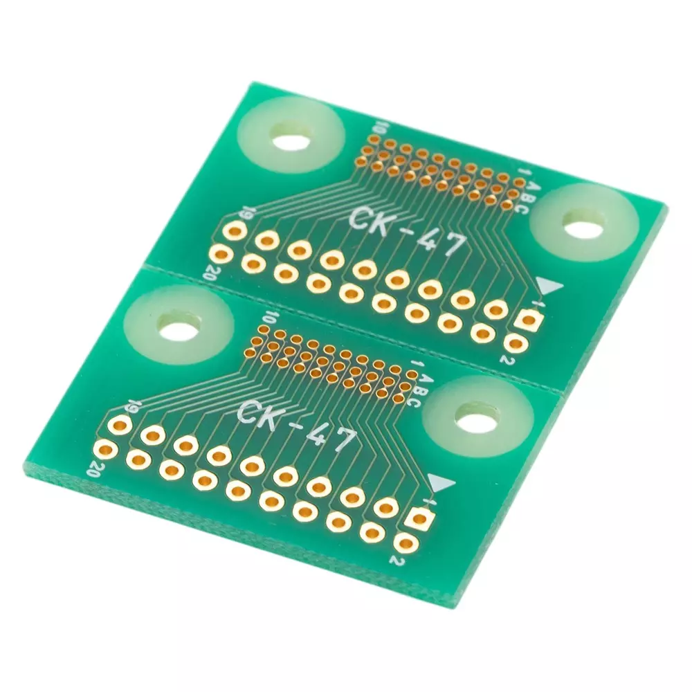 Sunhayato Pitch Connector Board Through hole, resist, silk Finish Type 0.75, 0.9 mm Hole Diameter, CK-47