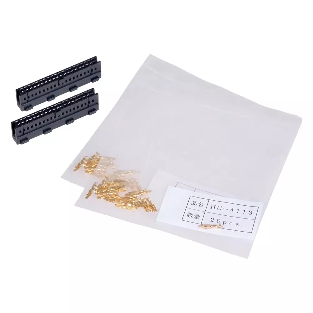 Mitsubishi Electric MELSEC-F SERIES FX Series Connector with 40 Pins, Crimp Contacts, AWG20 for FX3GC, FX3UC Devices, FX-I/O-CON2-SA