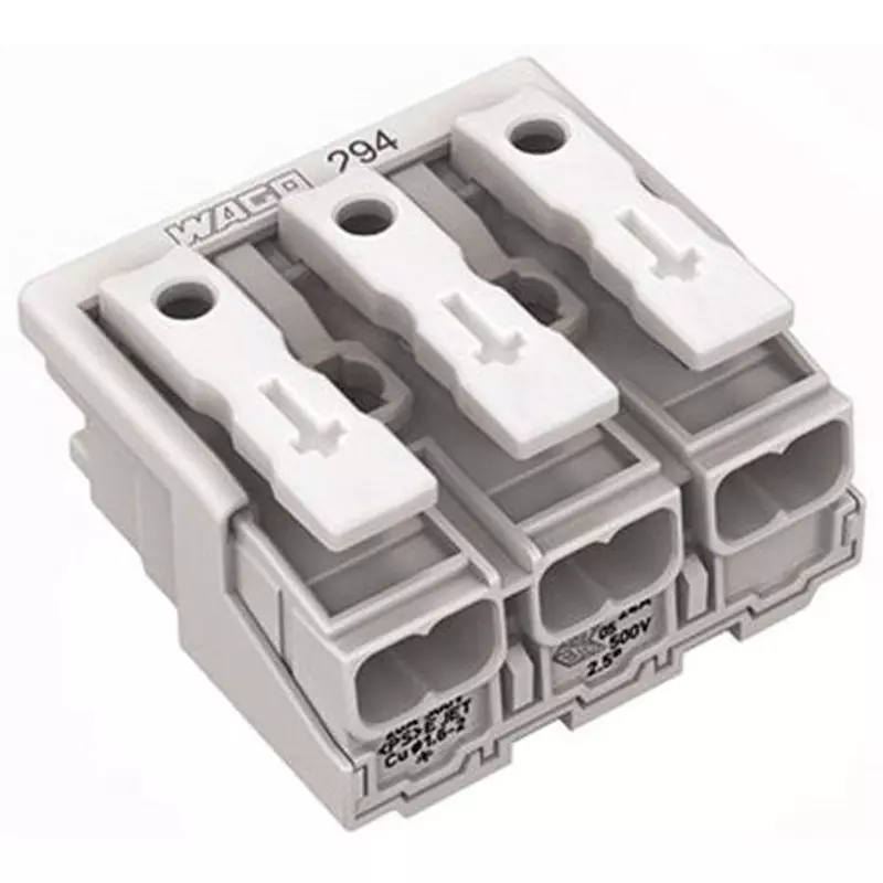Wago Lighting Connector 1 Pole 24 Amp Rated Current, 294-4003 (Pack of 10)