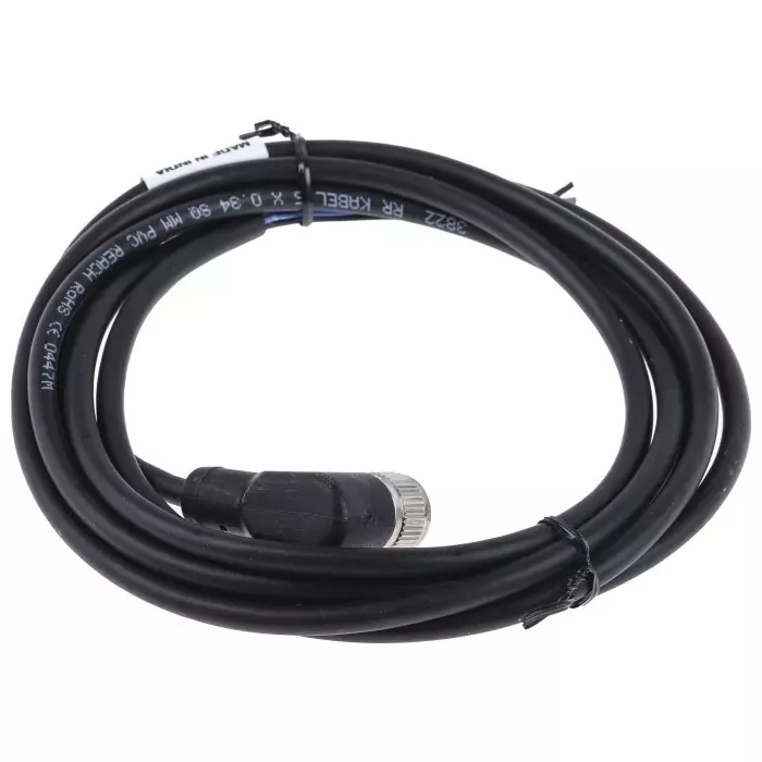 RS PRO 5 Way Sensor Actuator Cable Right Angle Female M12 to Unterminated 2 m, 8771123
