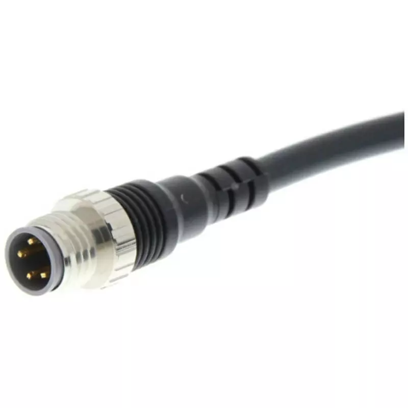 Omron Round Waterproof Connector M8 Type 4 Pole (Cable Length: 0.3 - 5 m)