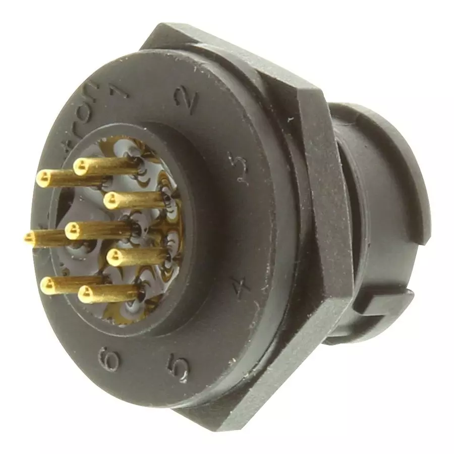 MULTICOMP PRO Circular Industrial Connectors CIRCULAR CONN, RCPT, 8POS, PANEL, 2CT3000-W08300