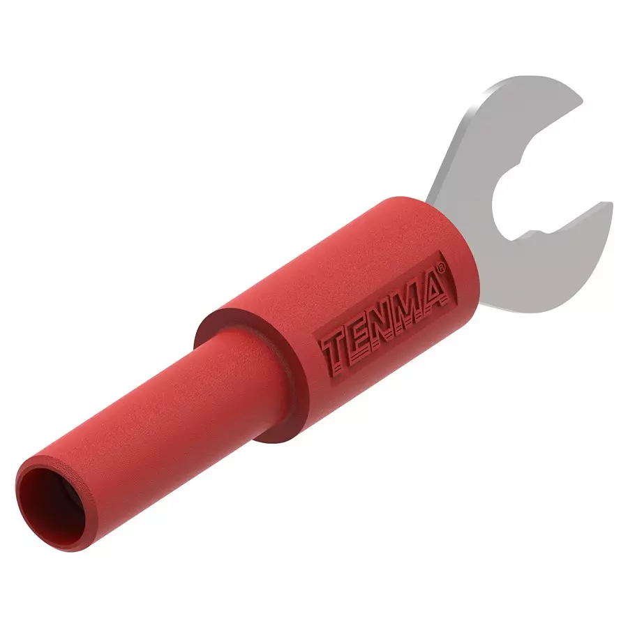 MULTICOMP PRO Inter Series Adapters ADAPTER, BANANA JACK - SPADE LUG, RED, 76-079