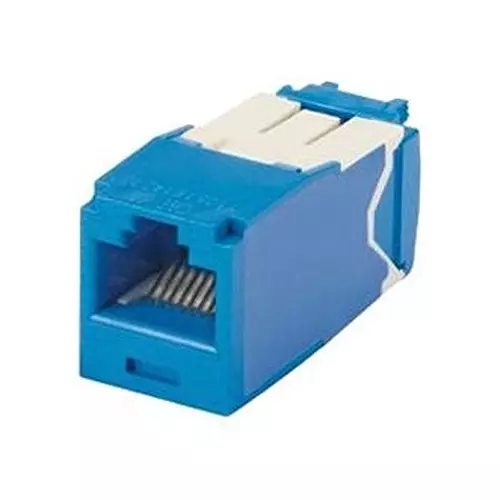 PANDUIT Modular & Ethernet Connectors RJ45 CONN, JACK, 8P8C, 1PORT, BLUE, CJ6X88TGBU-24 (Pack of 24)